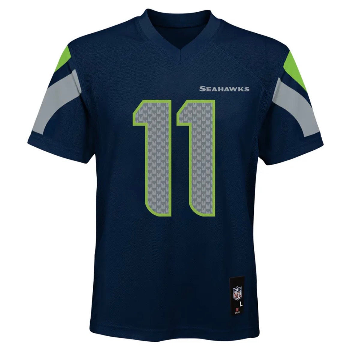 Youth Seahawks “Smith-Njigba 11” Navy Game Jersey