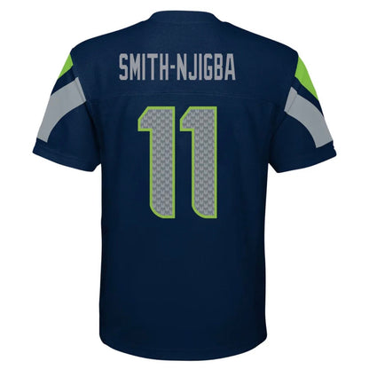 Youth Seahawks “Smith-Njigba 11” Navy Game Jersey