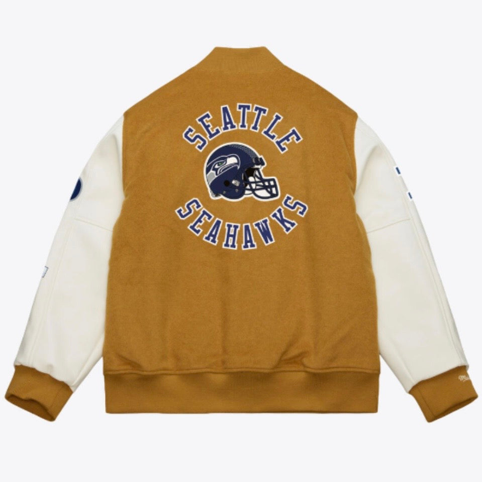 Seahawks Super Bowl Champs 50th Season Patch Varsity Jacket