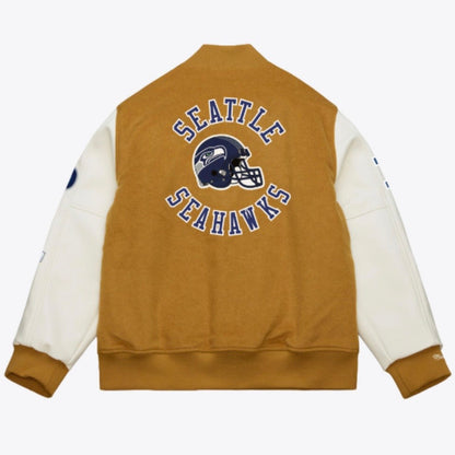 Seahawks Super Bowl Champs 50th Season Patch Varsity Jacket