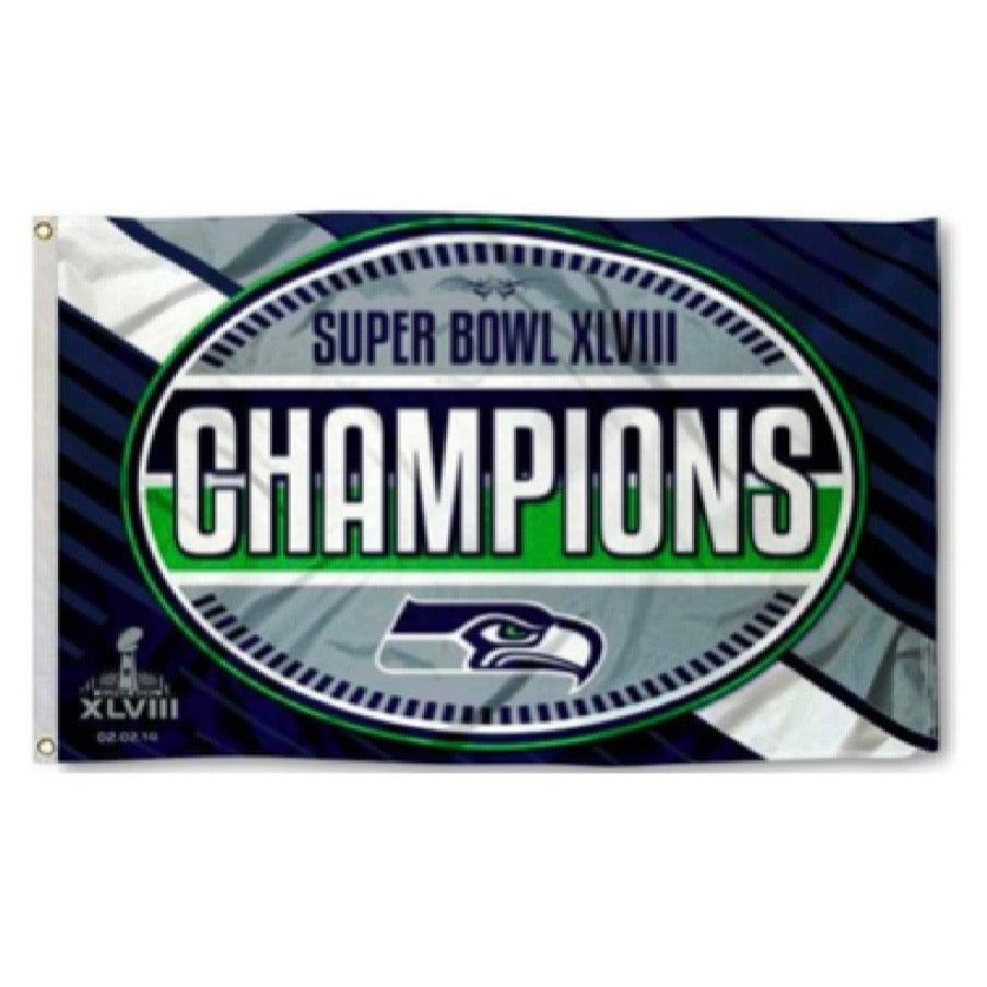 Seahawks 3x5 Super Bowl Champions Flag