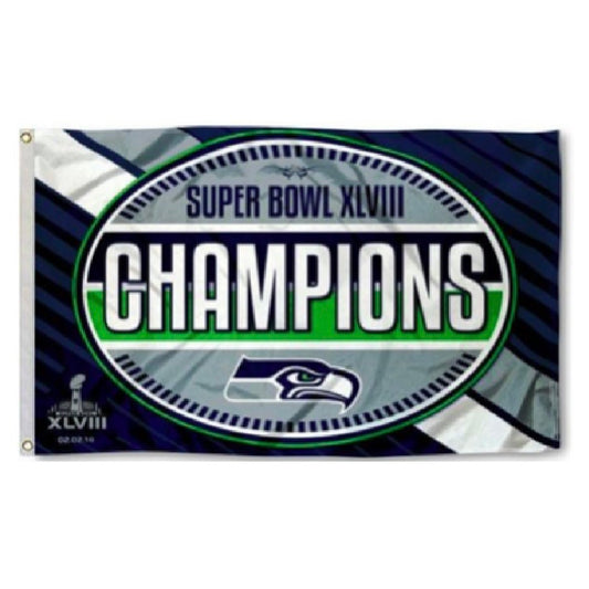 Seahawks 3x5 Super Bowl Champions Flag
