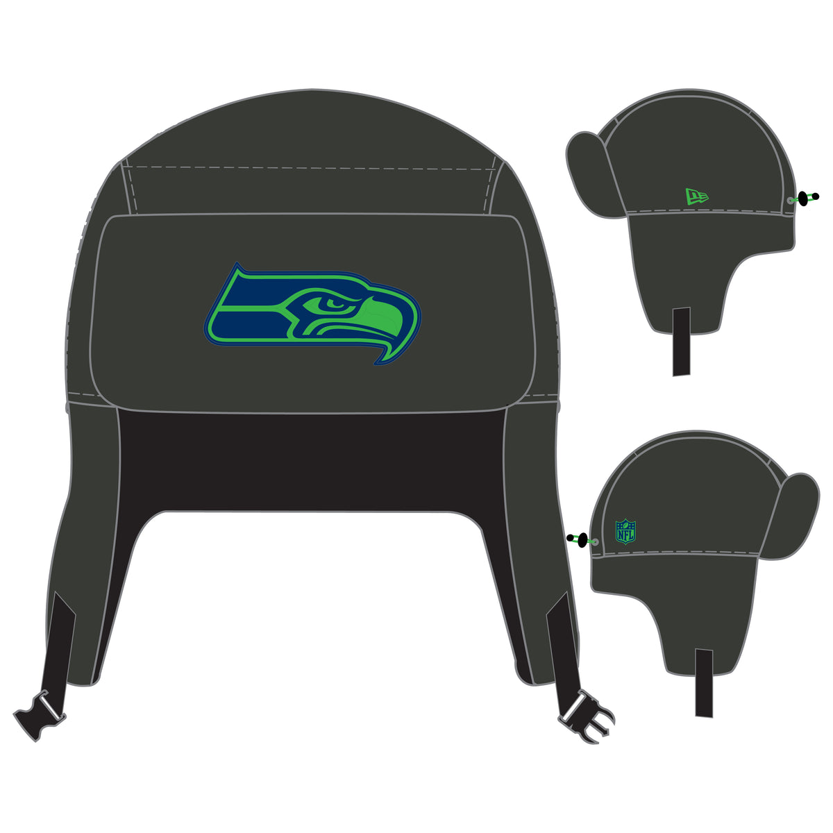 Seahawks 2026 Cold Weather Trapper Knit
