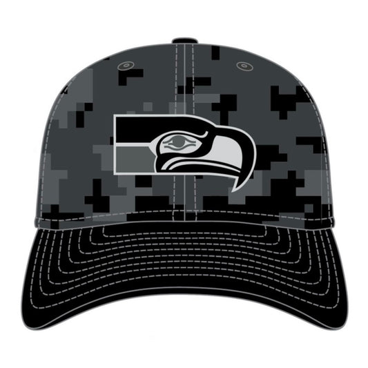 Seahawks 2026 Sideline Retro Salute To Service Stretch-Snap Hat