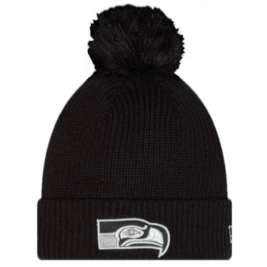 Women’s Seahawks 2026 Retro Salute To Service Cuffed Knit Pom Beanie