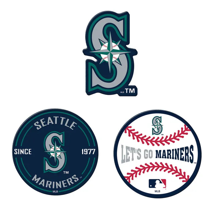 Mariners Acrylic Magnet 3-Pack