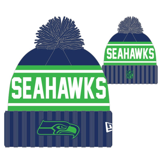 Women’s Seahawks 2026 Pom Cuffed Knit Beanie