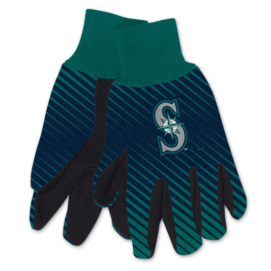 Mariners Teal/Navy Adult Two Tone Gloves