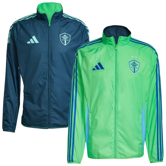 Sounders FC 2025 Anthem Reversible Full-Zip Jacket Rave-Green/Blue