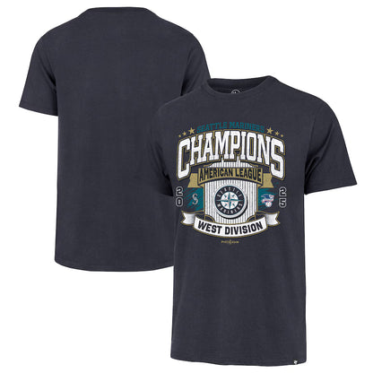 Mariners 2025 Division Champions Official Navy Tee