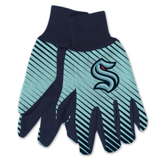 Kraken Navy/Ice Blue Adult Two Tone Gloves