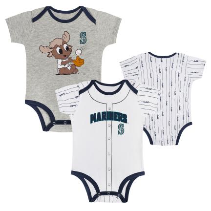 Infant Mariners Play Ball 2-Pack Creeper Set