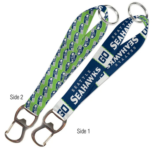 Seahawks Bottle Opener 2-Tone Key Strap