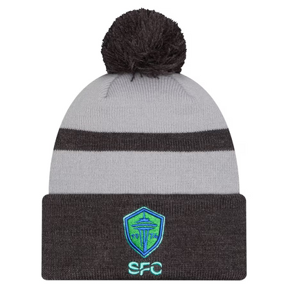 Sounders FC 2025 The Salish Sea Kickoff Pom Cuff Knit Beanie