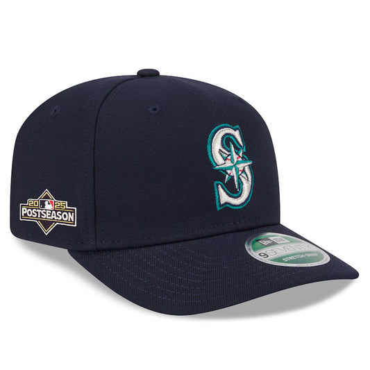Mariners 2025 Postseason Official 9Seventy Stretch-Snap Navy Hat