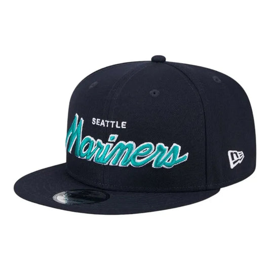 Mariners Super Script 9Fifty Snapback Navy Hat