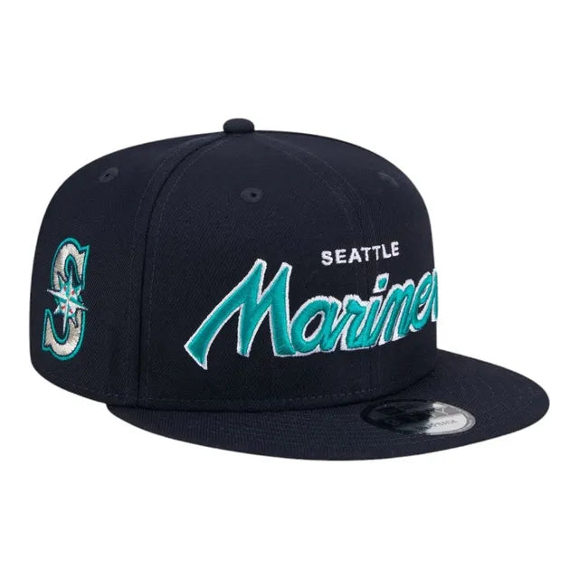 Mariners Super Script 9Fifty Snapback Navy Hat