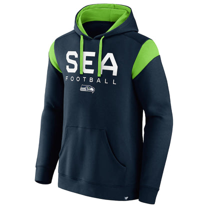 Seahawks SEA Navy Pullover Hooded Sweatshirt