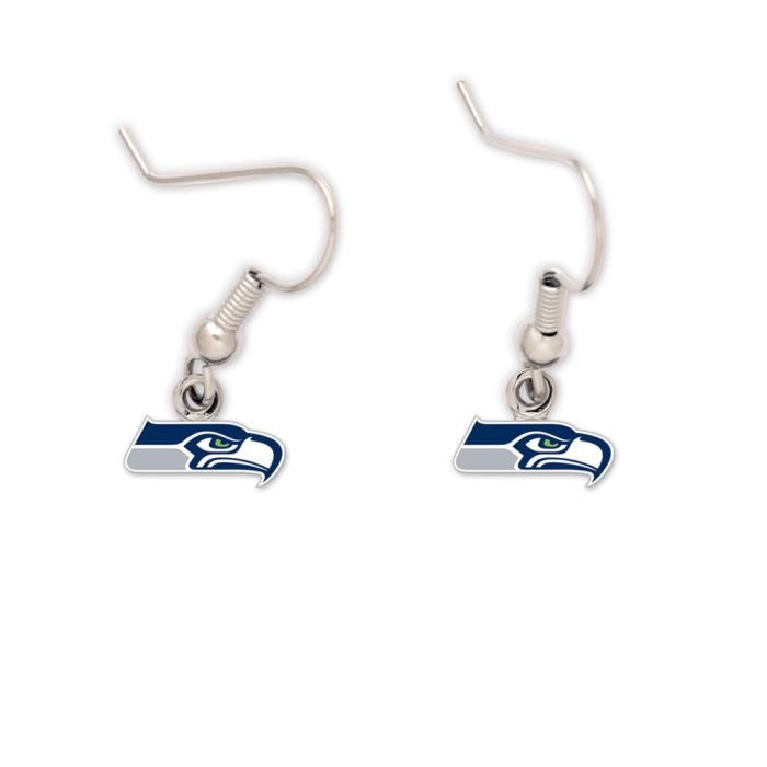 Seahawks Logo Dangle Earrings