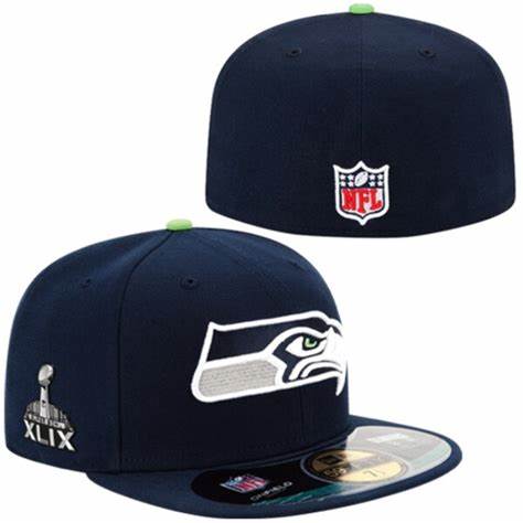 Seahawks XLIX Super Bowl Side Patch 59Fifty Fitted Hat