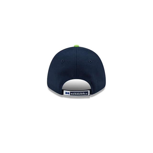 Youth Seahawks Navy Lime Adjustable Hat