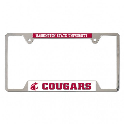 WSU Cougars Metal License Plate Frame