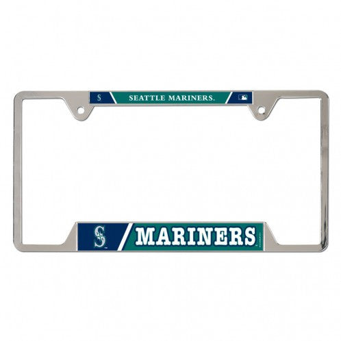 Mariners Teal Metal License Plate Frame