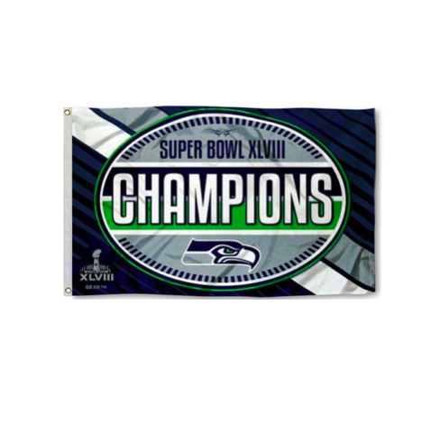 Seahawks 3x5 Super Bowl Champions Flag