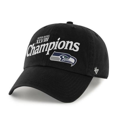 Seahawks Super Bowl XLVIII Champions Adjustable Hat