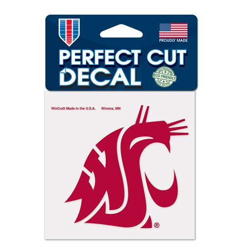 WSU Cougars Perfect Cut Color 4x4 Decal