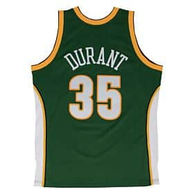 Sonics Kevin Durant 35 Swingman 2007-08 Green Jersey