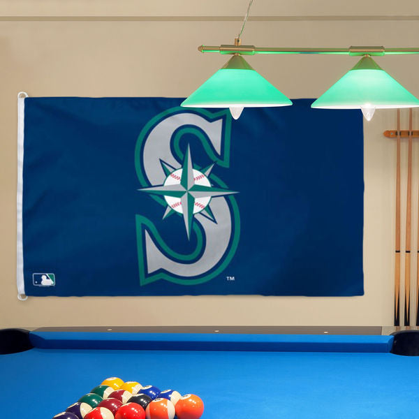 Mariners Logo Deluxe 3x5 Flag