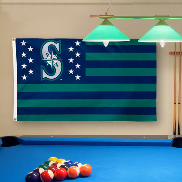 Mariners Stars and Stripes Deluxe 3x5 Flag